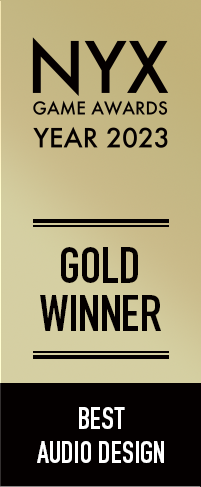 NYX GAME AWARDS YEAR 2023/GOLD WINNER/BEST AUDIO DESIGN