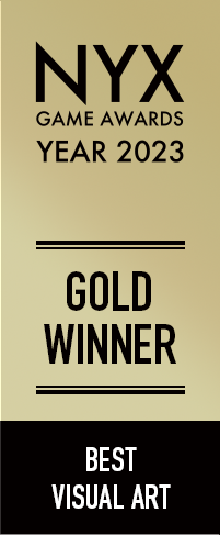 NYX GAME AWARDS YEAR 2023/GOLD WINNER/BEST VISUAL ART